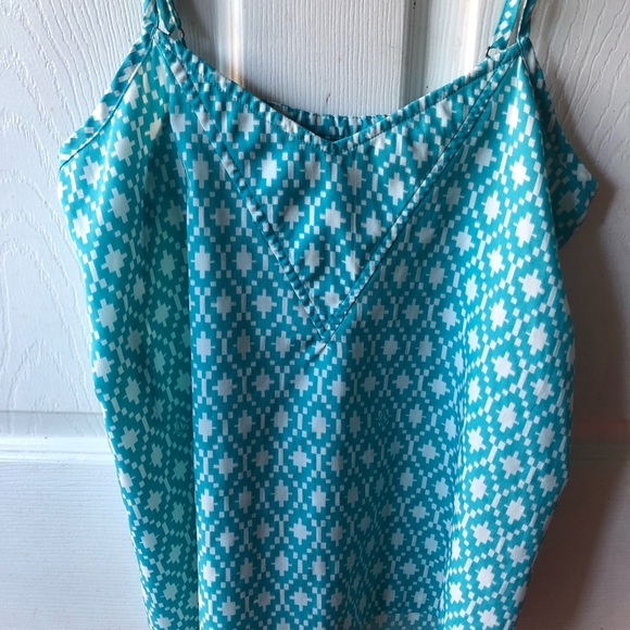 Volcom turquoise printed cami - Picture 2 of 7